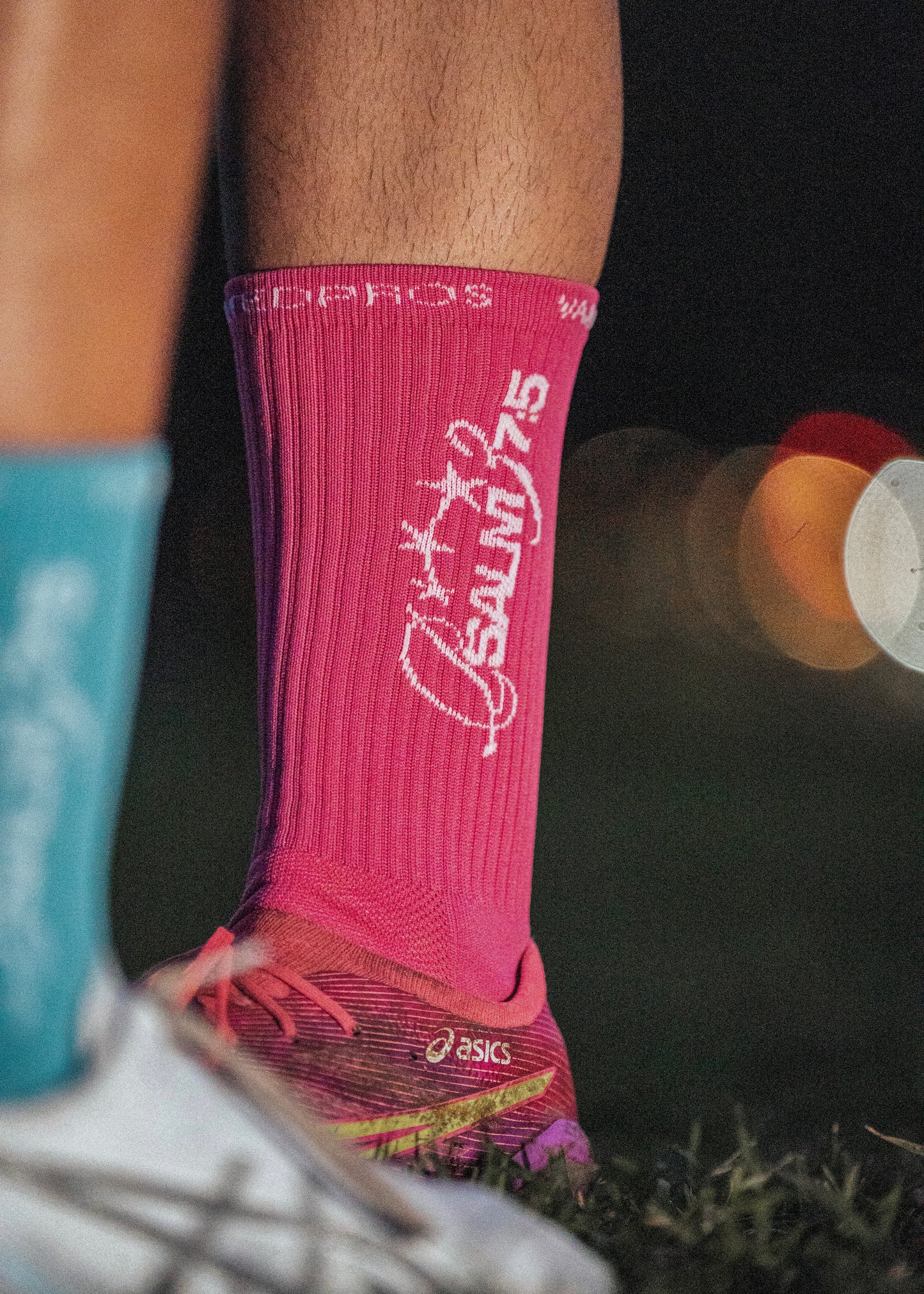 Psalm 37:5 Grip Socks - Berry Pink