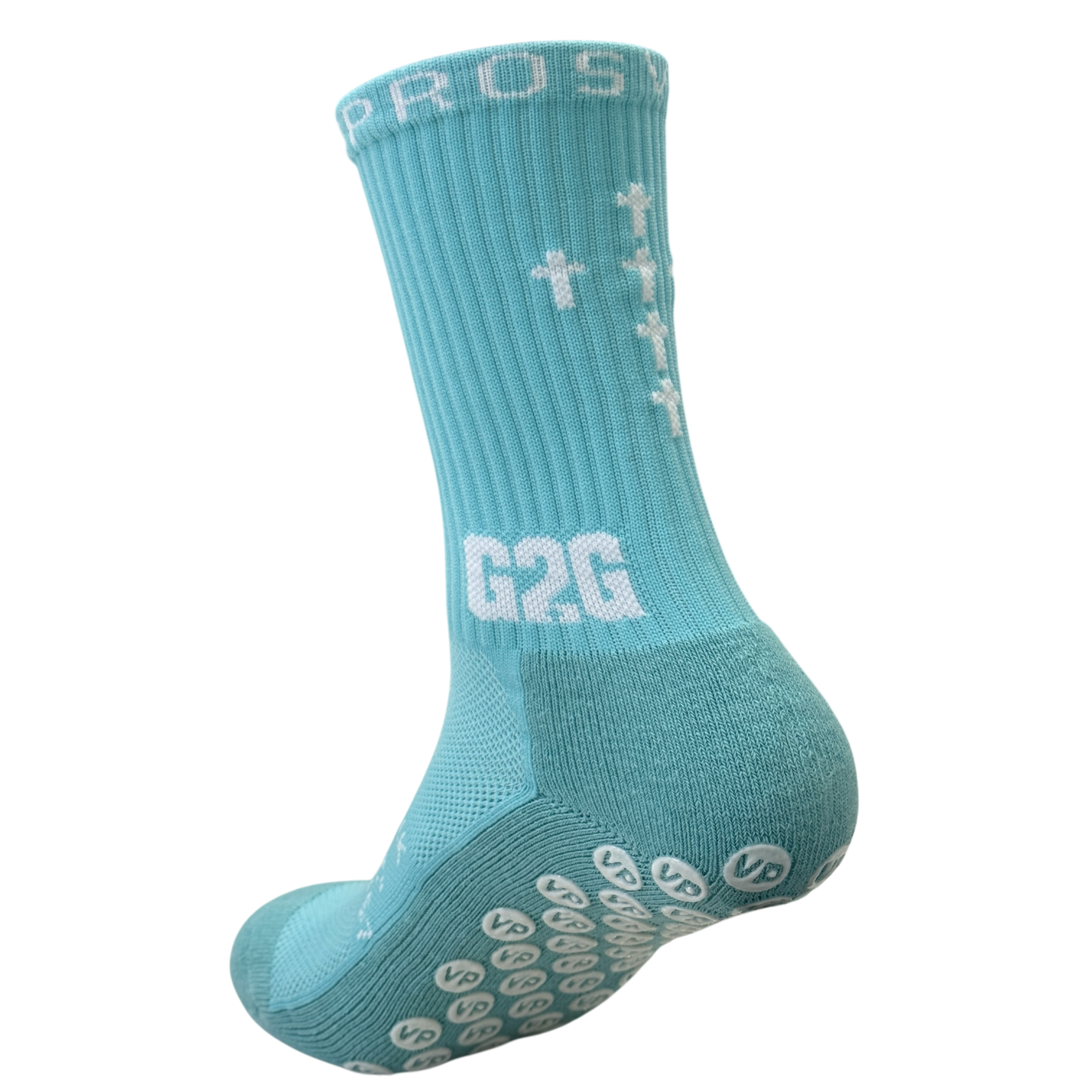 Light-Blue G2G Grip Socks