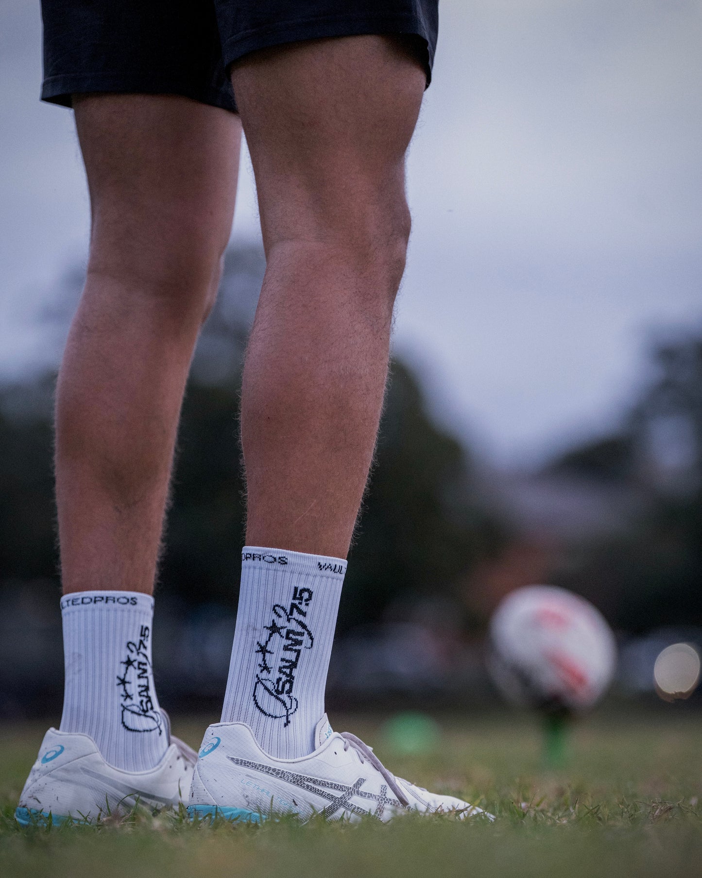 Psalm 37:5 Grip Socks - Black