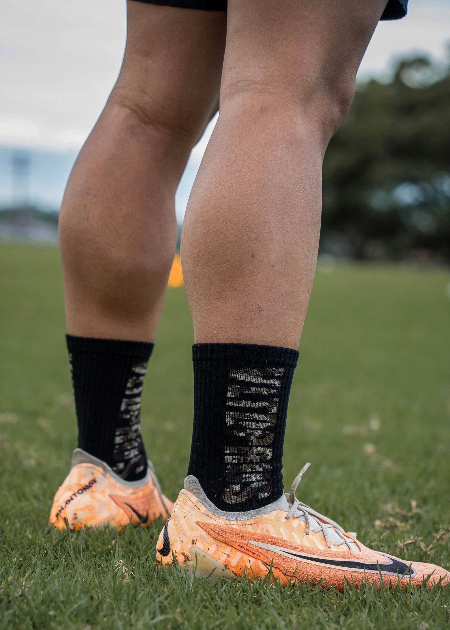 Digital Camo "AO1" Grip Socks - Black