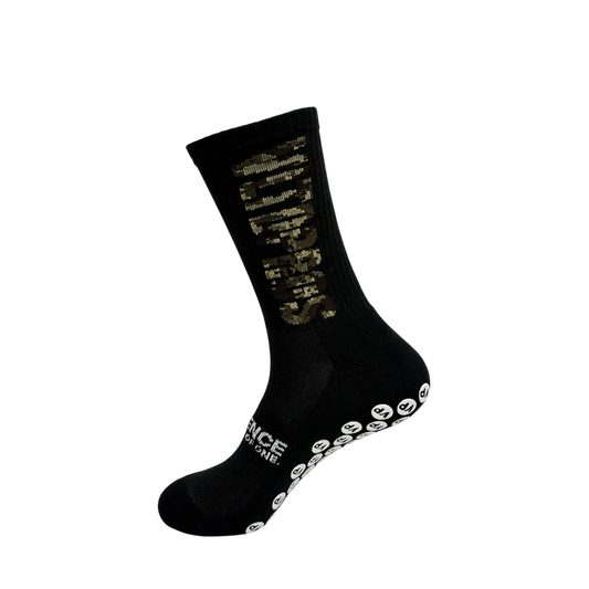 Digital Camo "AO1" Grip Socks - Black