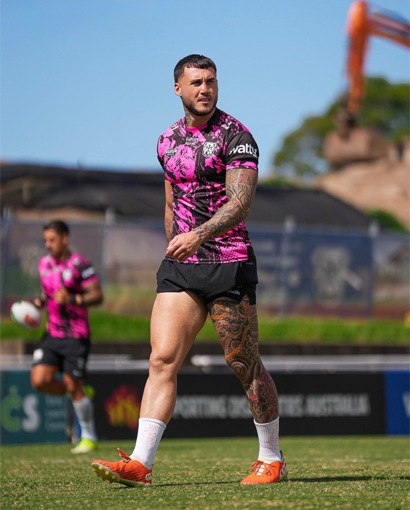 Pink Psalm 37:5 Grip Socks